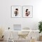 Stupell Industries Girls & Library Book Stacks 2pc Framed Print Under Glass Set, design by Svetlana Aleynikova